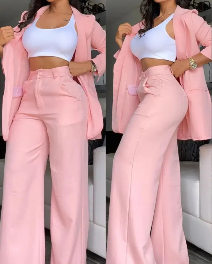 Ensemble Élégant Blazer et Pantalon