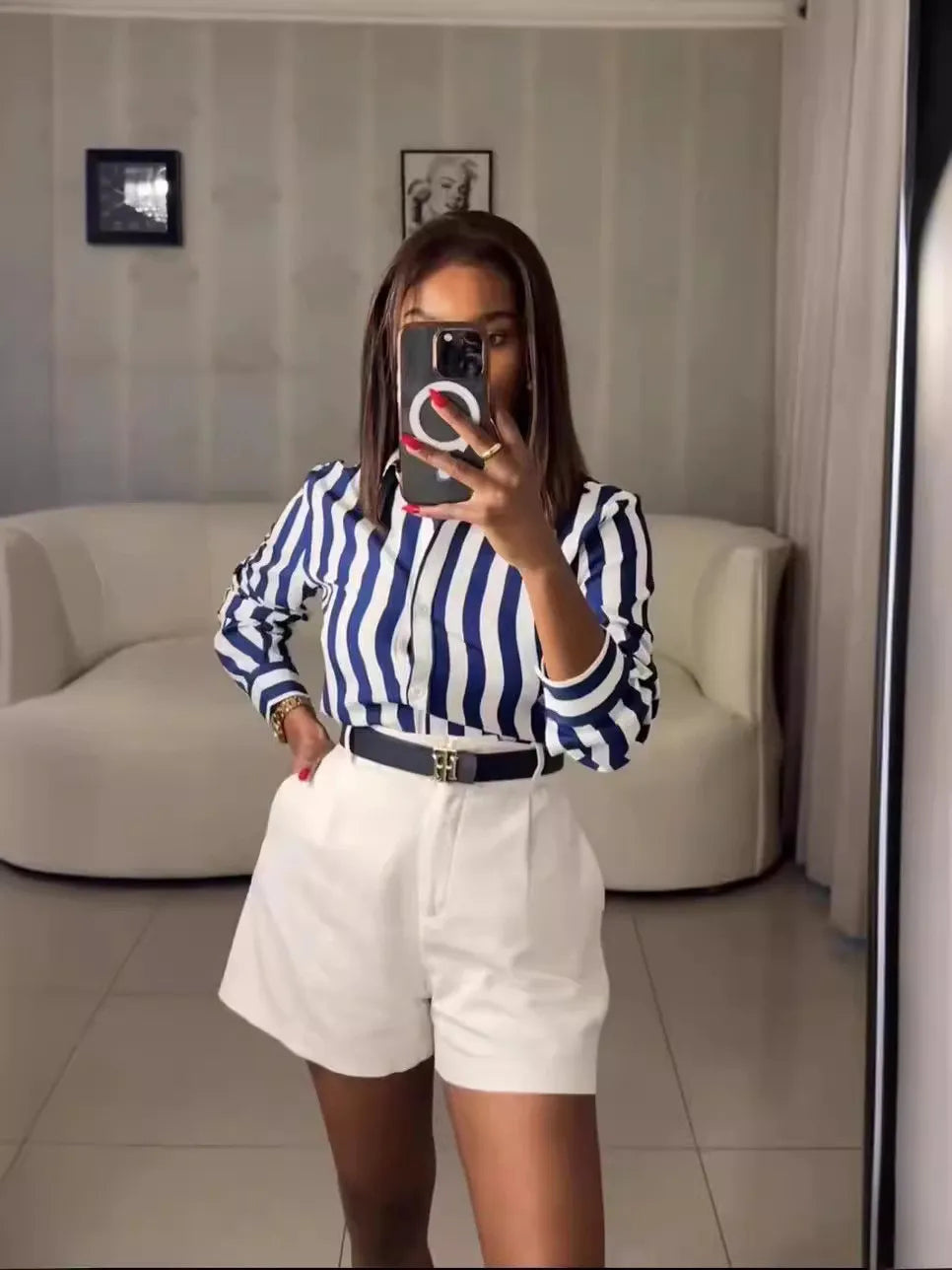 Short Cargo Décontracté Femme