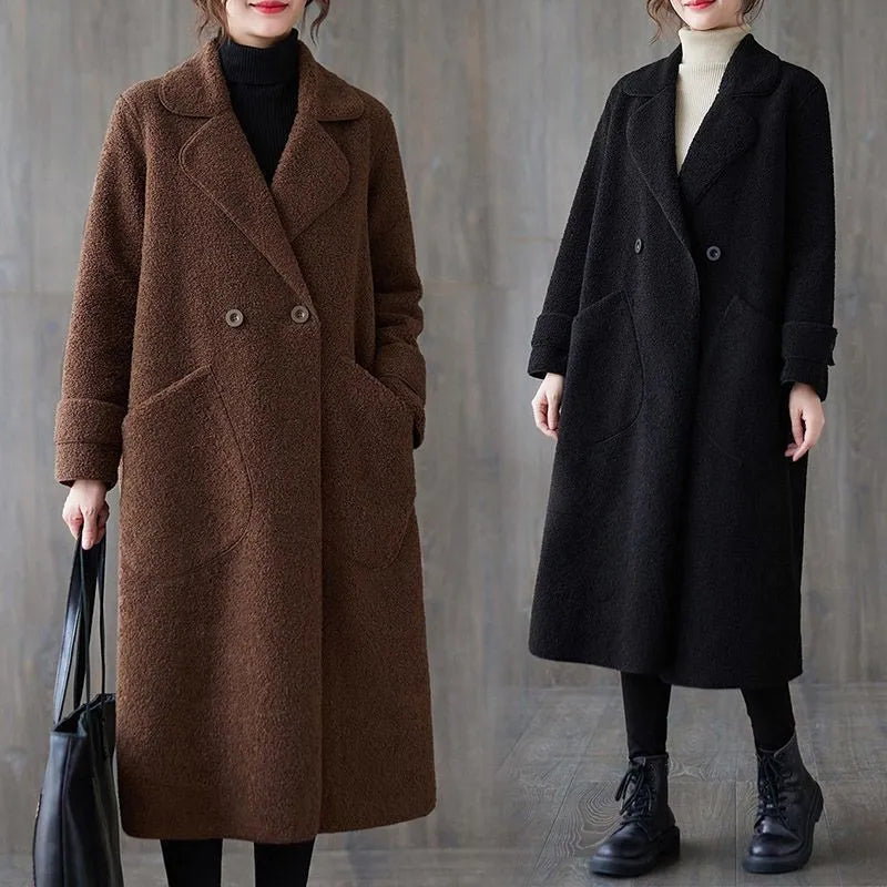 Veste rétro ample pour une tenue élégante d'automne et d'hiver