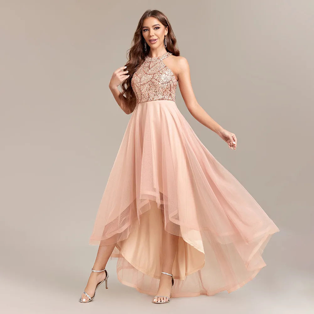 Robe soirée sans manches à sequins, Renée Fashion