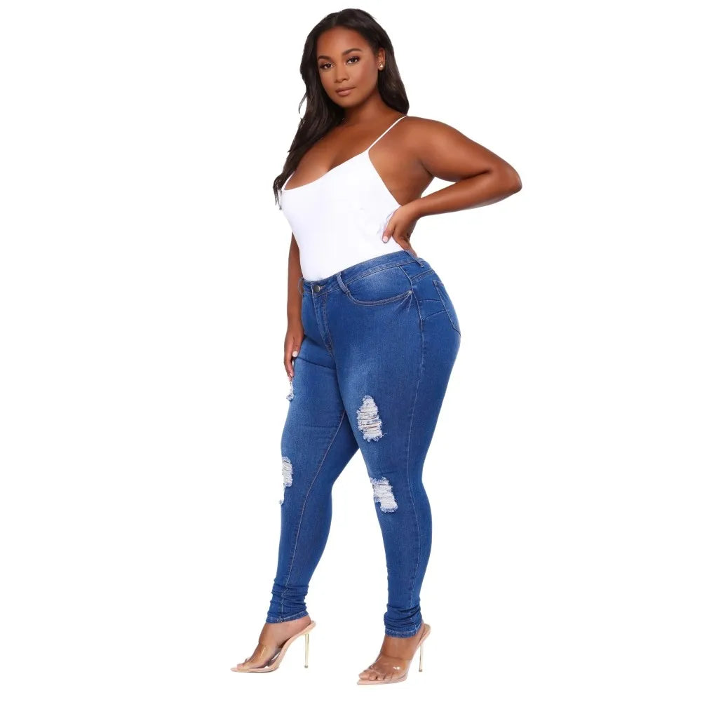 Jean Denim Taille Haute