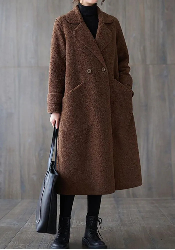 Veste rétro ample pour une tenue élégante d'automne et d'hiver