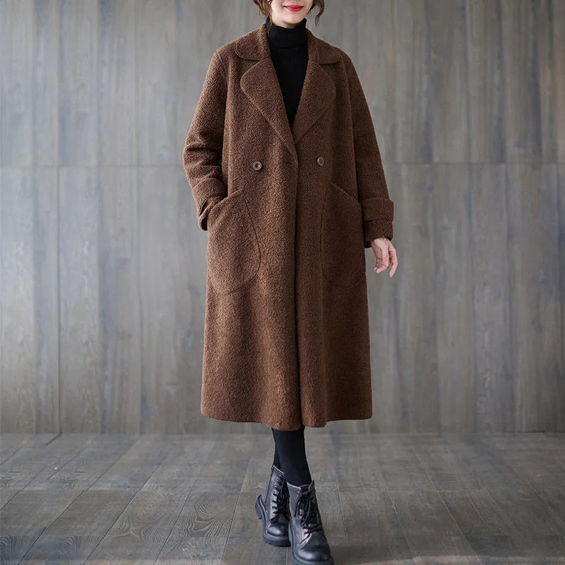 Veste rétro ample pour une tenue élégante d'automne et d'hiver