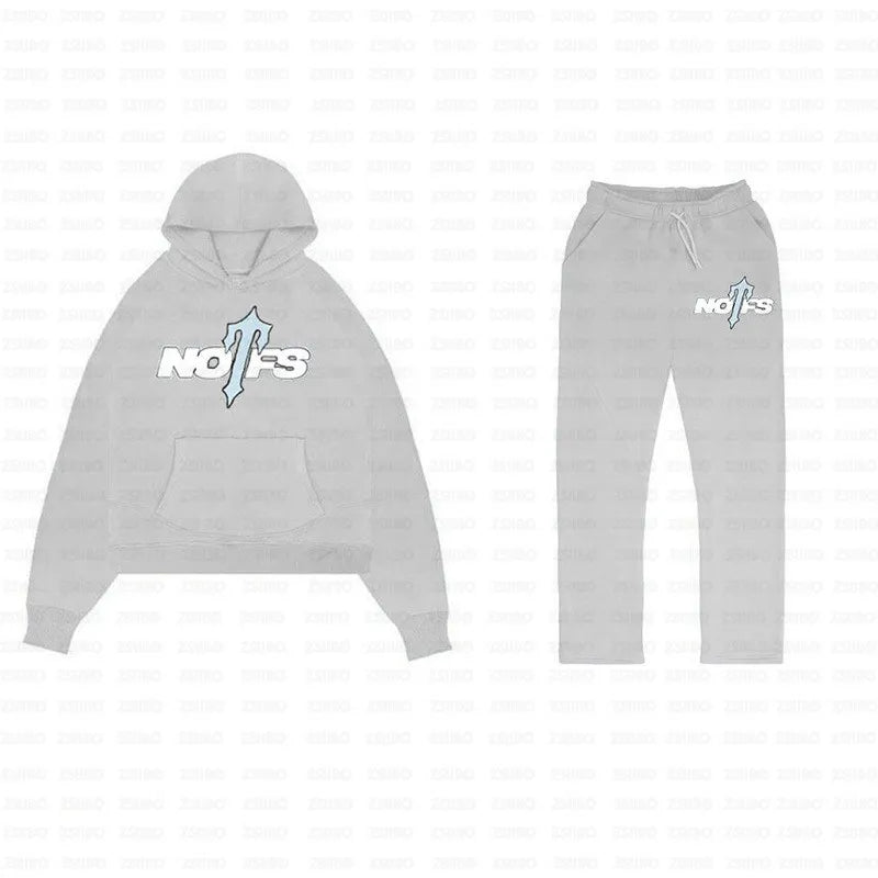 Ensemble Streetwear Imprimé à Capuche
