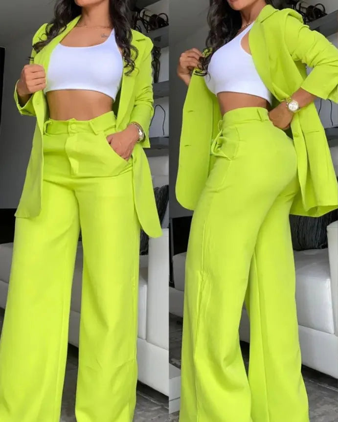 Ensemble Élégant Blazer et Pantalon