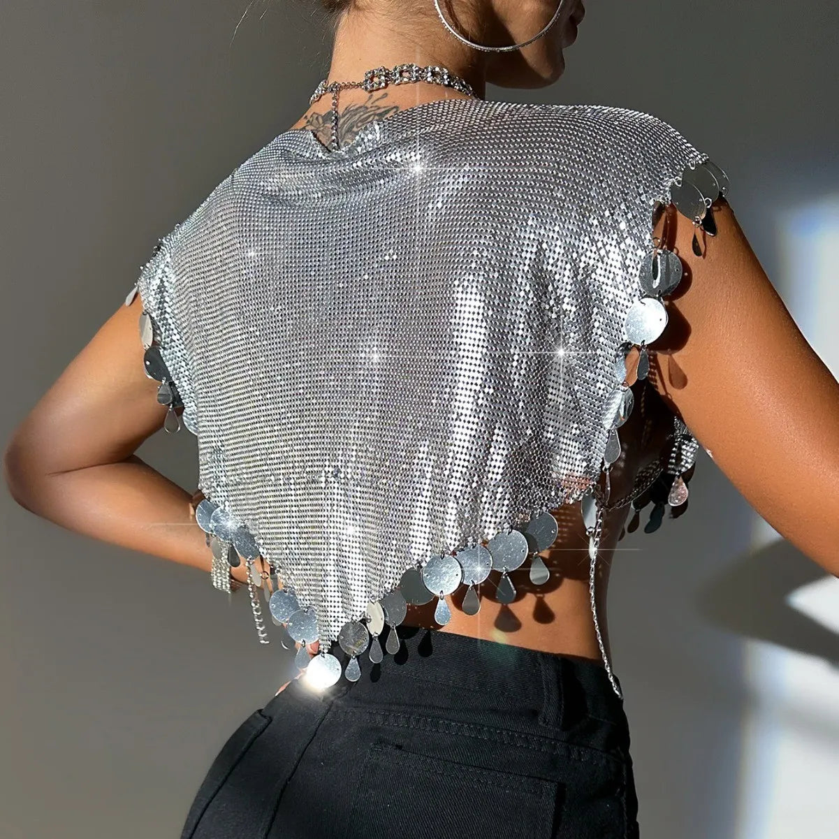 Crop Top Acrylique