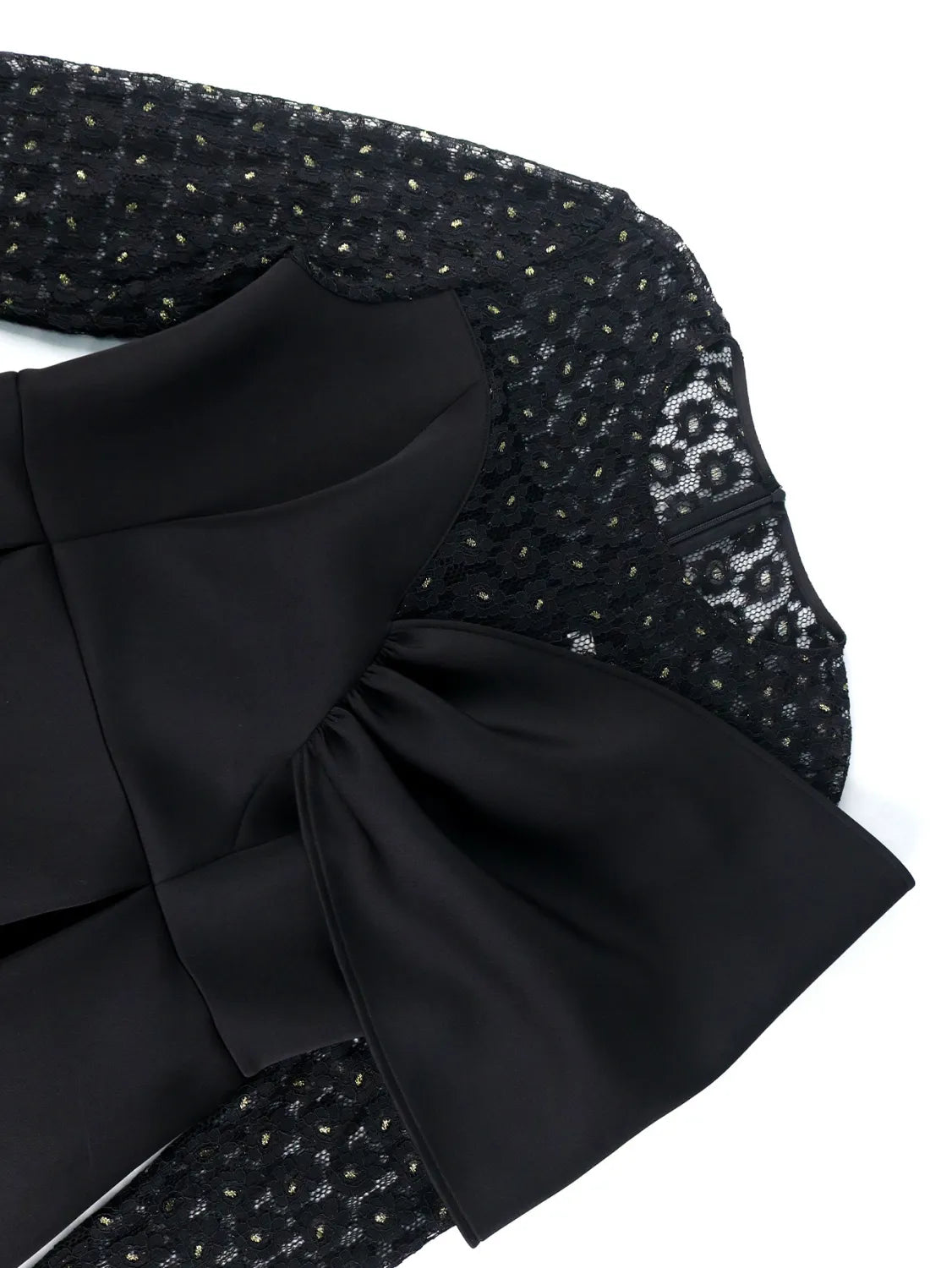 Robe Formelle Chic de Printemps à Manches Longues en Dentelle et Col Rond
