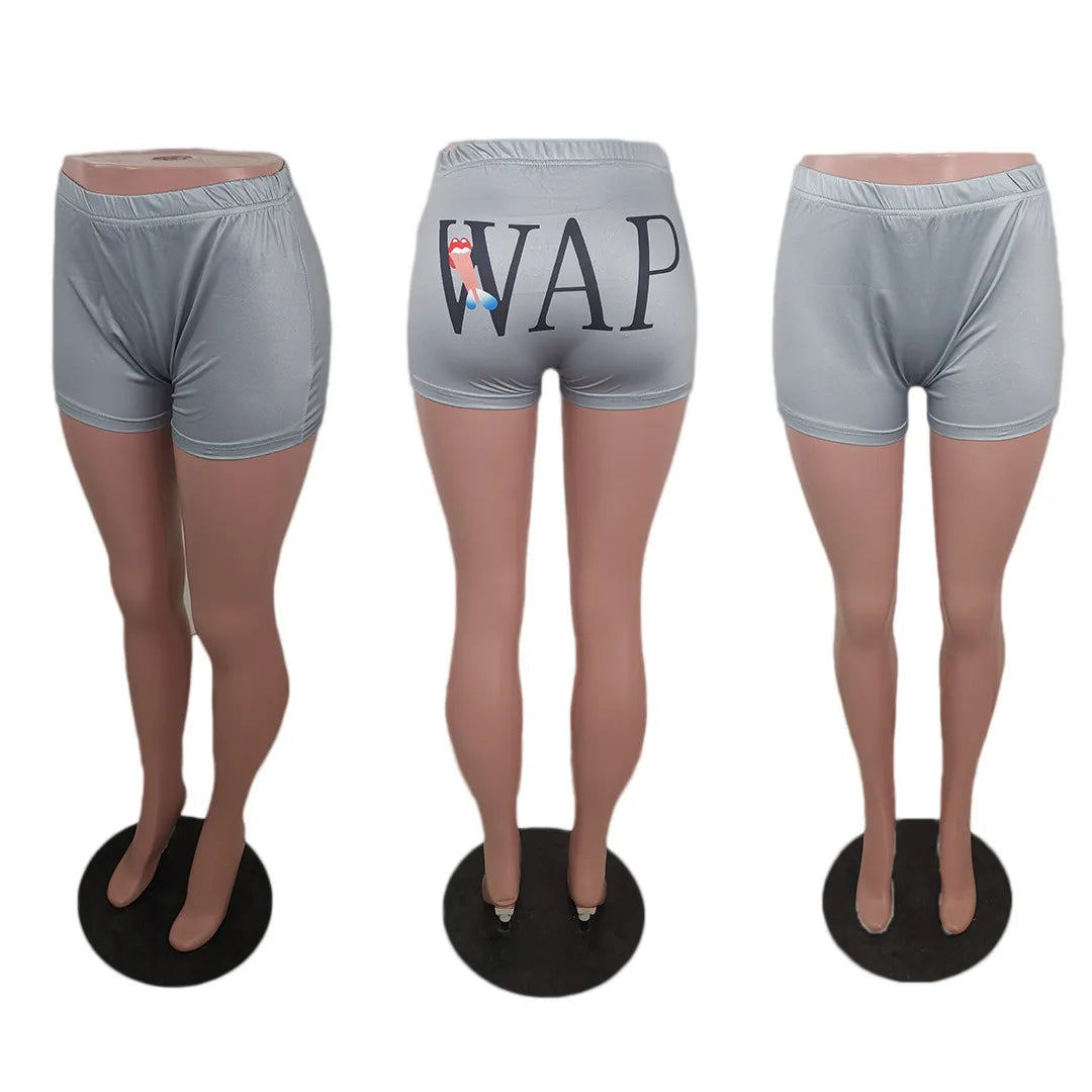 Shorts Sexy à Imprimé Uni
