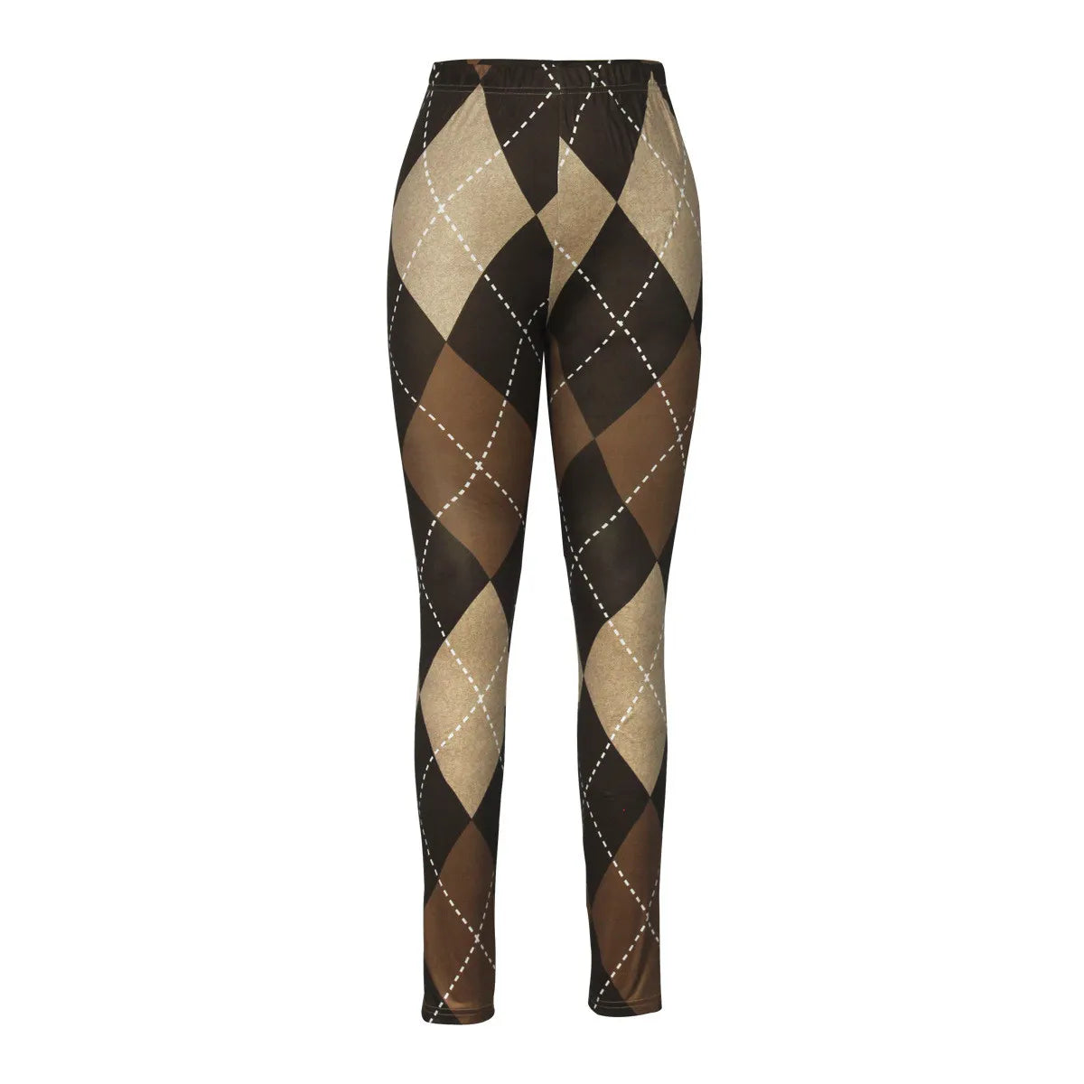 Collants Carreaux Élégants et Polyvalents