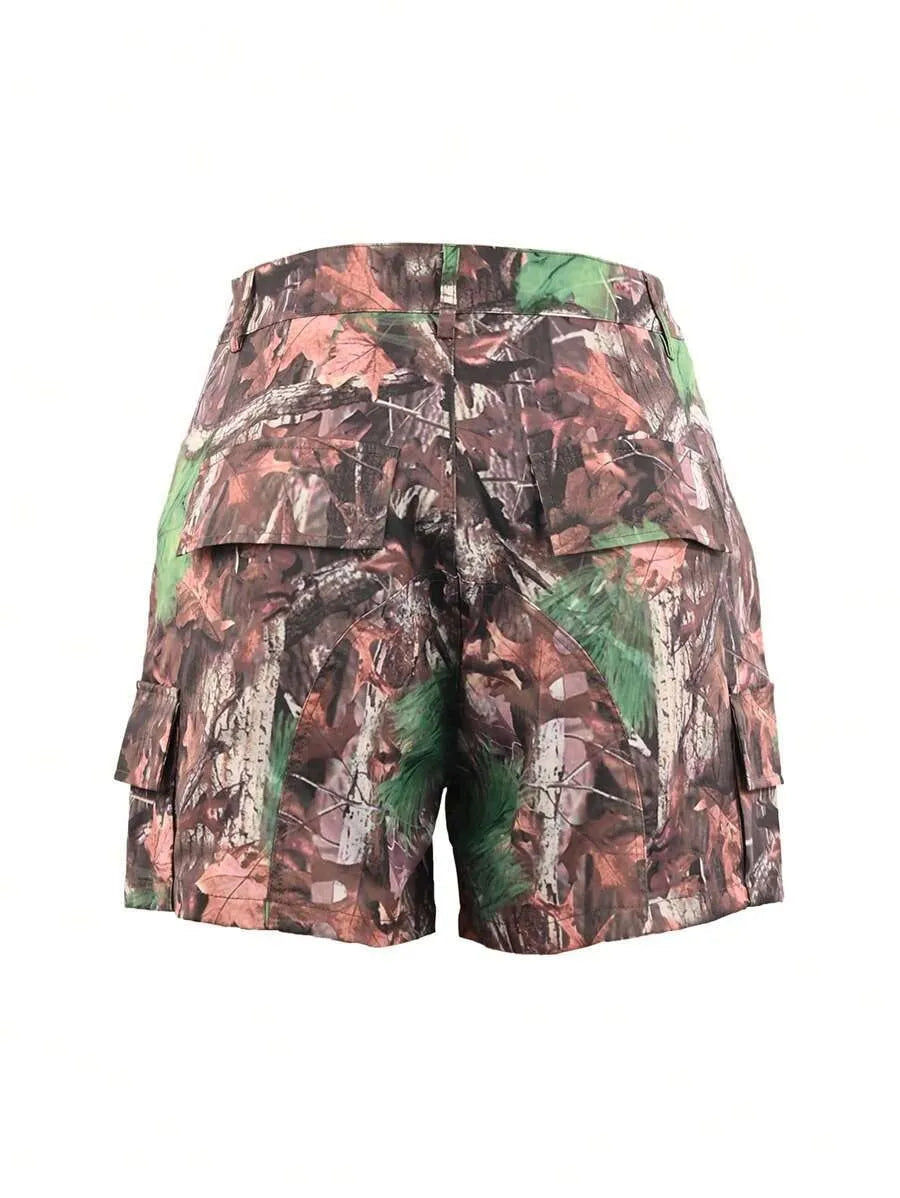 Short Cargo Camouflage Femme