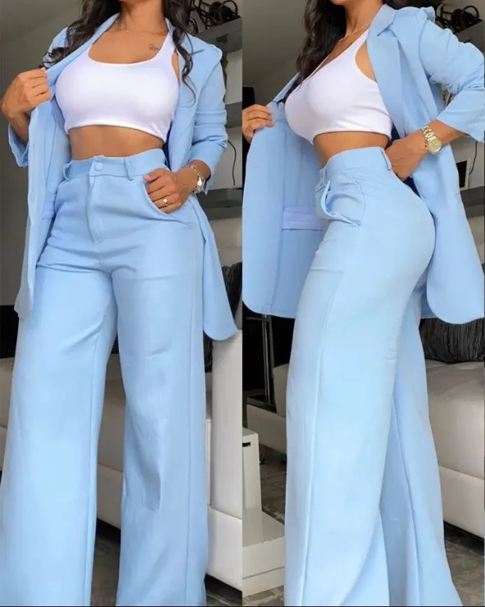 Ensemble Élégant Blazer et Pantalon