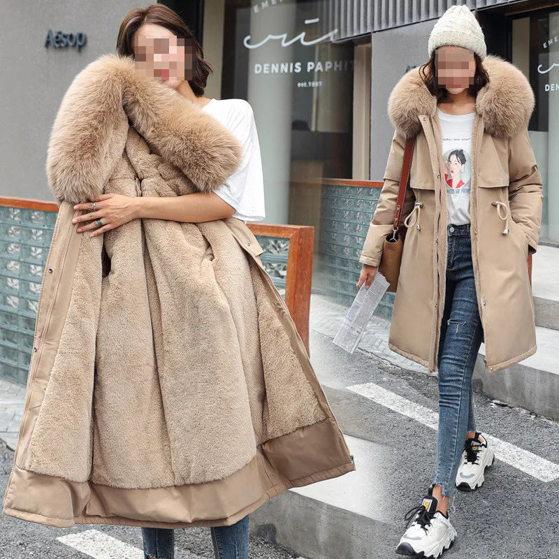 Élégant Manteau en Fourrure pour Affronter l'Hiver avec Style