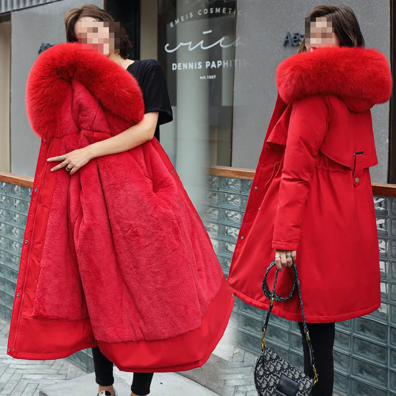 Élégant Manteau en Fourrure pour Affronter l'Hiver avec Style