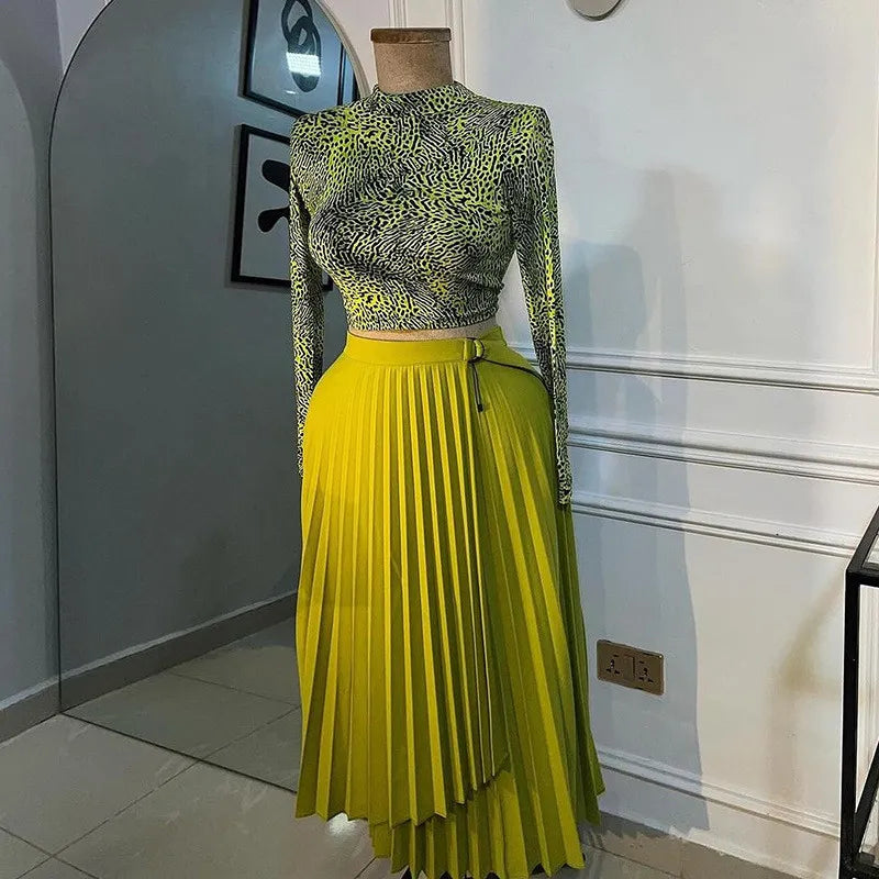 Jupe Longue Asymétrique à Lacets