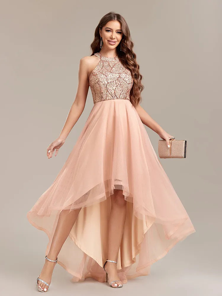 Robe soirée sans manches à sequins, Renée Fashion