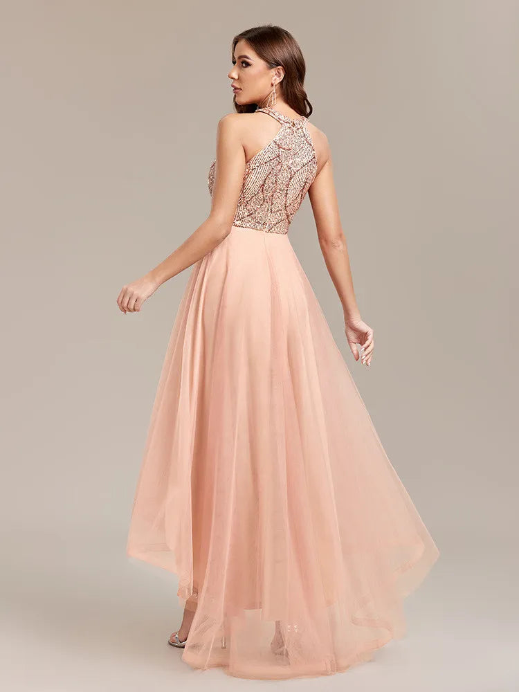 Robe soirée sans manches à sequins, Renée Fashion