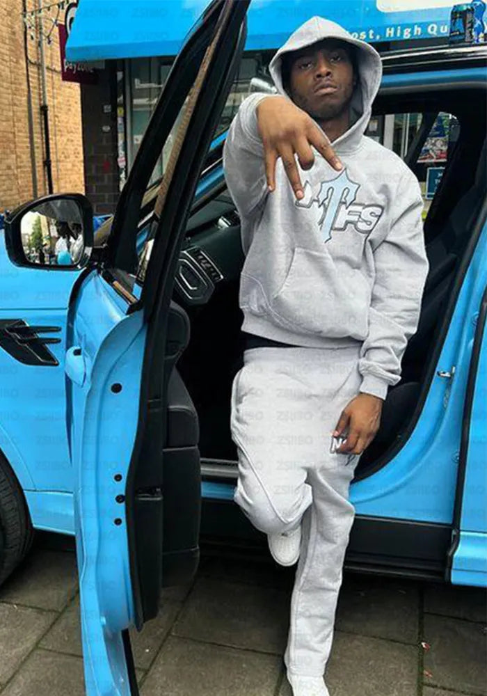 Ensemble Streetwear Imprimé à Capuche