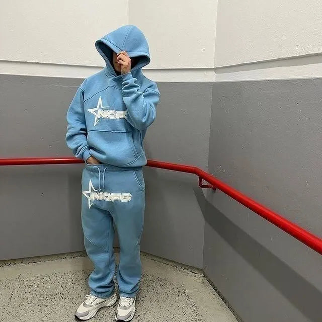 Streetwear rétro hip-hop pour hommes.
