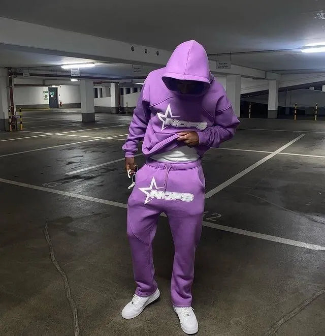 Streetwear rétro hip-hop pour hommes.
