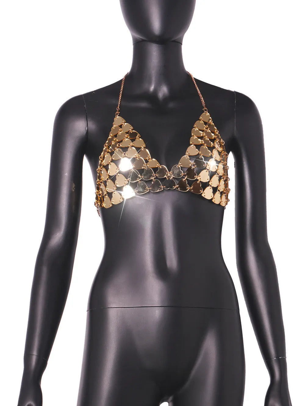 Crop top avec Col Halter et Bretelles