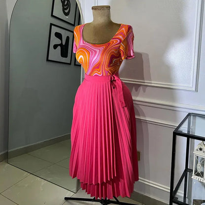 Jupe Longue Asymétrique à Lacets