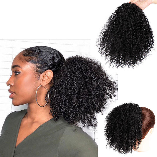 Perruques européennes et américaines conçues pour les dames aux cheveux délicatement bouclés.
