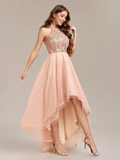 Robe soirée sans manches à sequins, Renée Fashion