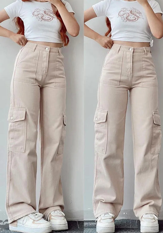 Pantalon décontracté avec poches pour femmes
