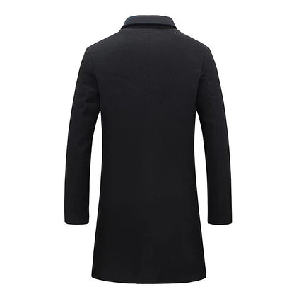 Manteau en Laine Trench mi-long pour Homme