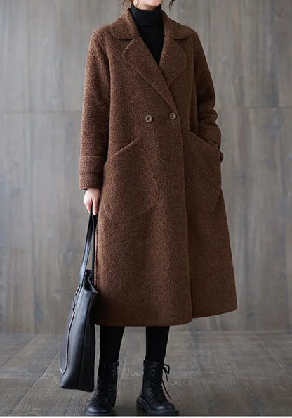 Veste rétro ample pour une tenue élégante d'automne et d'hiver