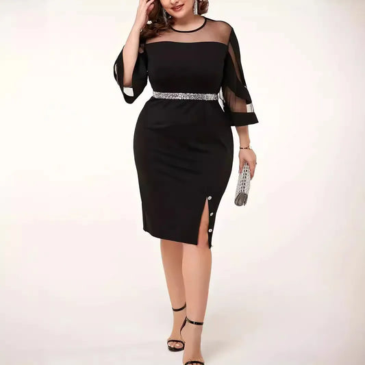 Robe Mesh Grande Taille