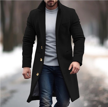 Manteau en Laine Trench mi-long pour Homme