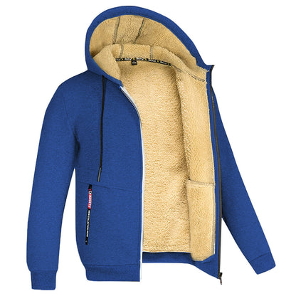 Manteau ample doublé en polaire, tendance et élégant, pour hommes
