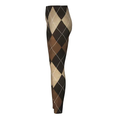 Collants Carreaux Élégants et Polyvalents