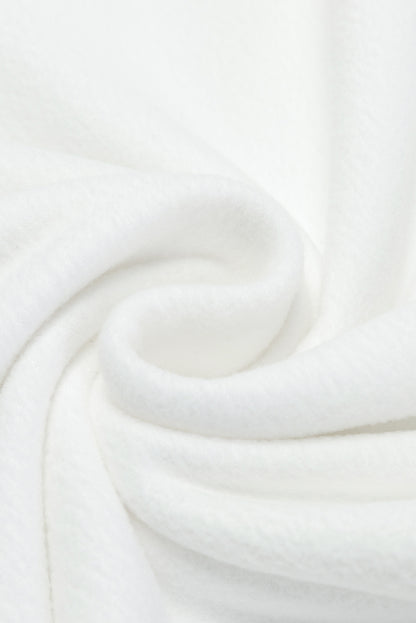 Robe mini à manches bouffantes à sequins blancs