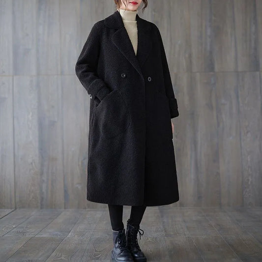 Veste rétro ample pour une tenue élégante d'automne et d'hiver