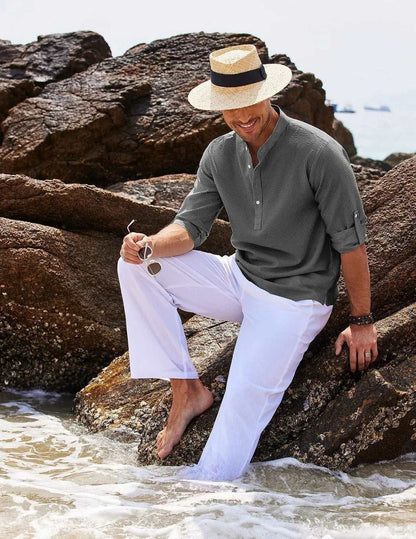 Chemise à manches longues à carreaux, jetset style