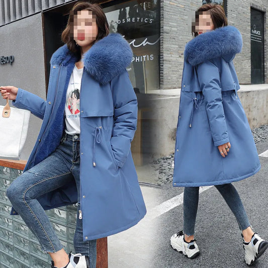 Élégant Manteau en Fourrure pour Affronter l'Hiver avec Style