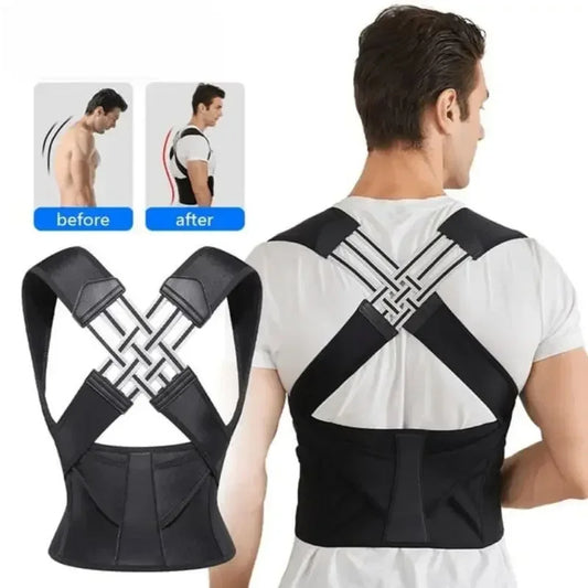 Correcteur de posture réglable pour le dos, unisexe, améliore la posture, maintient la clavicule.