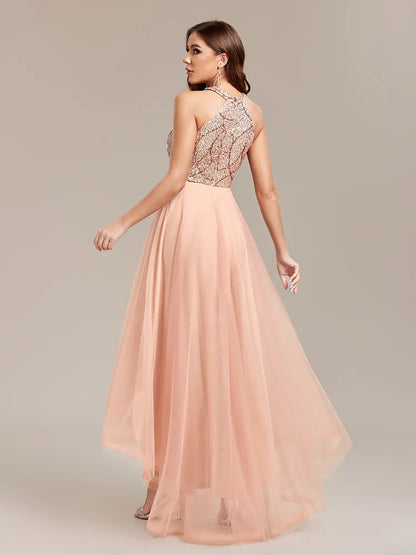 Robe soirée sans manches à sequins, Renée Fashion