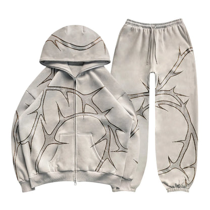 Ensemble Sweat à Capuche Zippé + Pantalon