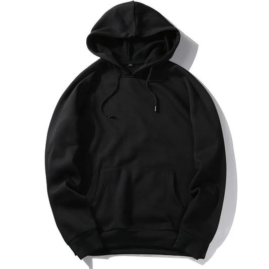 Sweats à capuche à manches longues en molleton uni et ample