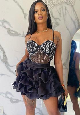 ROBE BEADWORK FLORAL